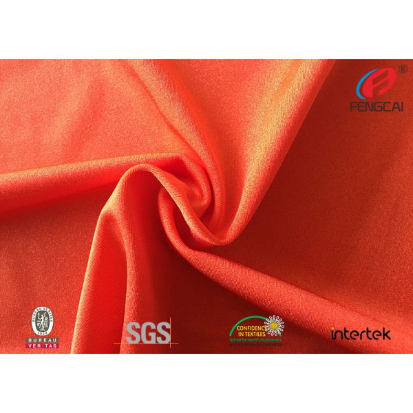 Garment Nylon Lycra Spandex Fabric , Shiny Lycra Bathing Suit Fabric Anti