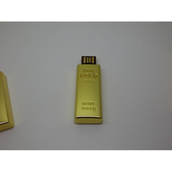 Metal 2.0 Gold Bar USB Fast Reading And Writing Speed 64GB 128GB