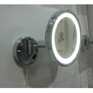 Hotel Style Double Side Wall Mounted Magnifying Mirror With Metal Frame