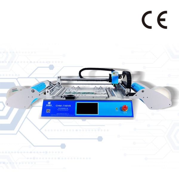 Quality CHMT48VB Benchtop SMT Pick and Place Machine 58 Feeders 2 Vision Cameras wholesale