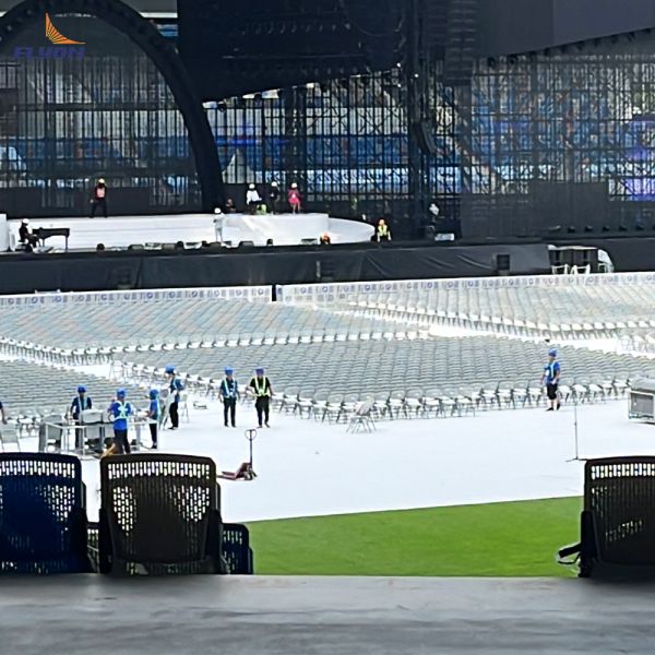 Quality Fire Resistant Portable Event Flooring with 1-year Warranty Easy To Transport and Customizable Temporary Flooring Systems wholesale