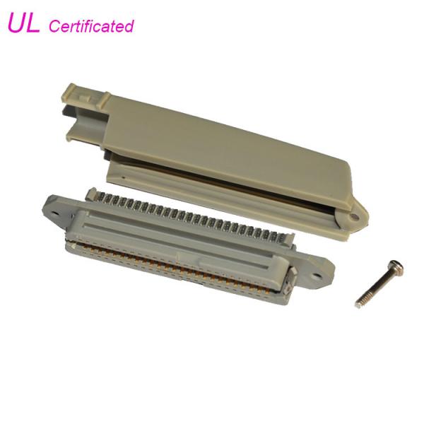 Quality TYCO 25 pair Female Centronic Solder Connector With 90° Plastic Cover Certificated UL wholesale