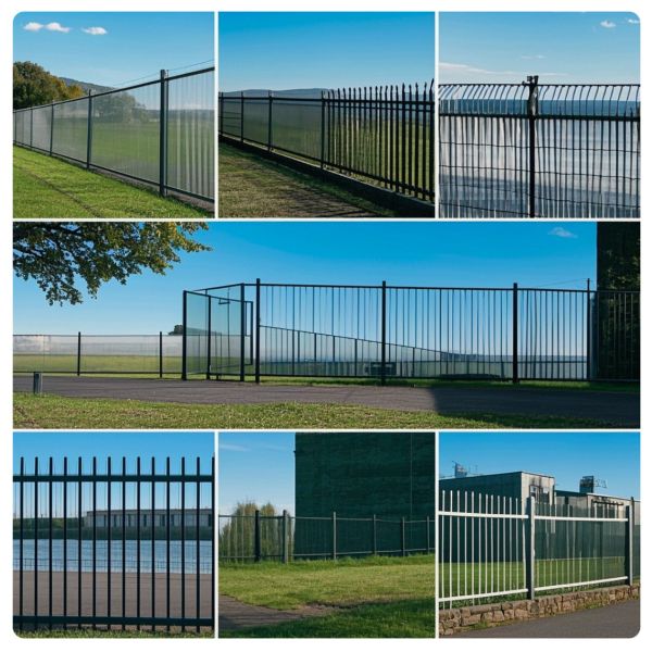 Galvanized Steel Security Fence Panels for Outdoor Use
