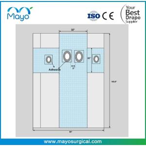 Cheap SuperSorb Reinforcement Surgical Angiography Drape With 4 Holes for sale
