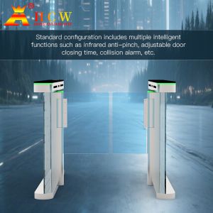 HCW Optical Barrier Turnstile Gate with 7-Pair Infrared Anti-Tailgating 40W DC