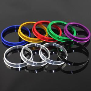 Aliuminum OD74.1 ID72.6 Wheel Hub Centric Rings With Anodize Coatings
