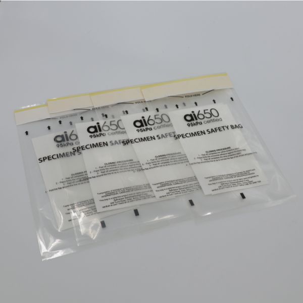 Clear Polyethylene Clear Biohazard Bags Pack Of 50 Disposable Customized
