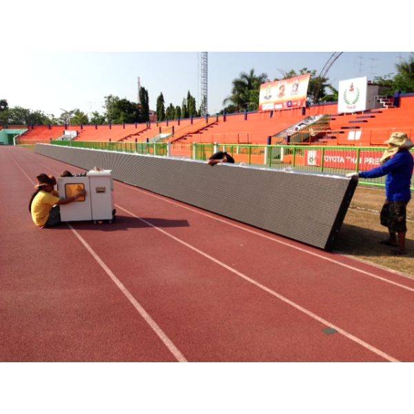 960mm Perimeter Advertising Boards Soft Mask Design Anti Rust Unique Angle Adjustable