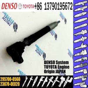 Original Diesel Common Rail Fuel Injector 295700-0560 23670-0E020 For Toyota