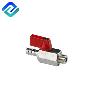 Stainless Steel Floating Hose Barb Mini Casting Ball Valve