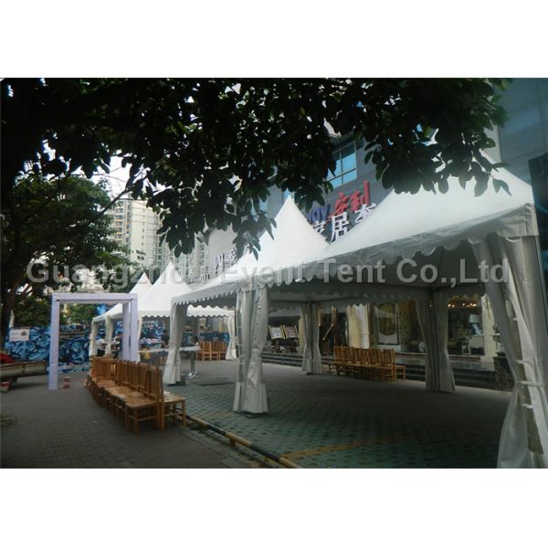 6m X 6m Heavy Duty Garden Gazebo Aluminum Profiles For Garden Camping Tear Resistant