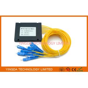 GPON Single Mode Fiber Optic PLC Splitter 1x 8, PLC Splitter Module SC 1.5M
