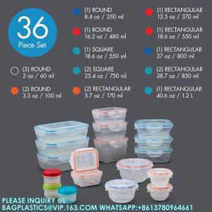 Stackable Wholesale Kitchen Microwavable Airtight High Borosilicate Lunch Box