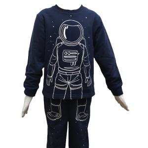 Thermal Children Pajamas Set Luminous Glow Print for Winter and Autumn Sleepwear