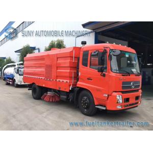 10T Dongfeng Kingrun Street Sweeper Truck With Dry Dust / Wet Dust Suction
