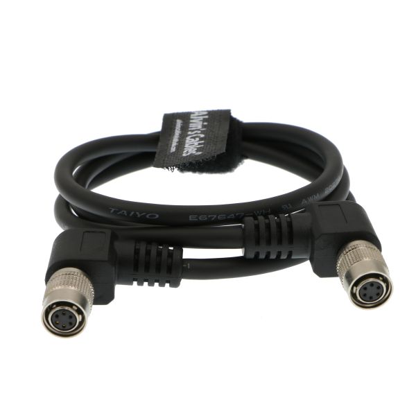 6 Pin Hirose Right Angle Female Cable IOs / Power For Basler GIGE AVT CCD Camera