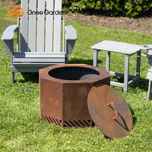 Steel Fire Pit Customized Corten Steel Fire Pit For Garden Outdoor