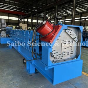 Cheap 5T Hydraulic Decoiler Z Purlin Roll Forming Machine 24kw With PLC Control System for sale