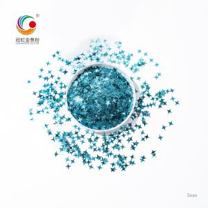 Fine PET Holographic Shimmer Chunky Holographic Glitter Bulk Star Sequins