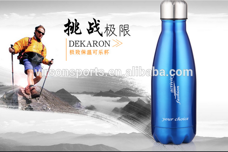 Virson Custom logo color stainless steel insulated swell water bottle.outdoor stainl