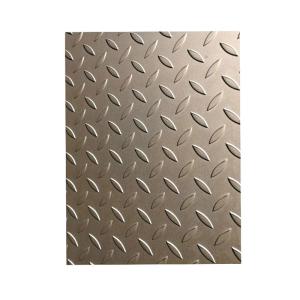 Cheap Square Design Embossed Stainless Steel Sheet 1000mm-2000mm Width for sale