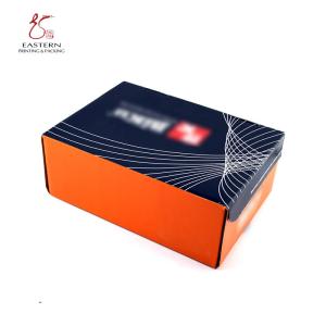 Shoe Recycled Corrugated Packaging Box OEM Glossy Varnish