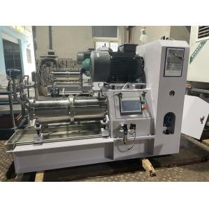 Wearable Wet Grinding Horizontal Bead Mill With PLC Touching Screen Control 4kw