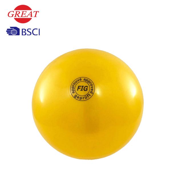 Quality 15cm Rhythmic Gymnastics Ball Ecofriendly PVC Material With Shiny Surface wholesale
