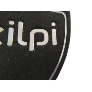 Metallic Embossed Silicone Rubber Fabric Patch Custom Logo Eco - Friendly