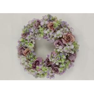 Cheap 46cm Artificial French Hydrangea Rose Flower Wreath for sale