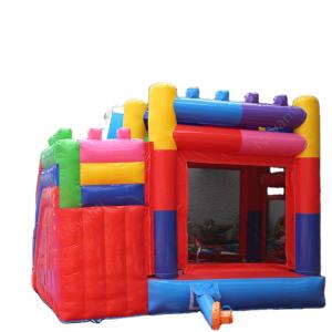 Cheap Custom Logo Printed Jump House Inflatable Bouncer Jumping Castle With Slide 14 Years up for sale