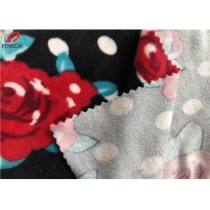 Super Soft Polyester Microfiber Spandex Velvet Fabric / Minky Plush Fabric