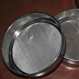 Laboratory Wire Mesh Sieve , 10 30 50 60 80 Micron Stainless Steel Fine Mesh