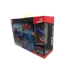 Spherical Toy Race Car Track Sets 360° Spinway Stunt Racing 26 Pcs 2 Cars 74 "