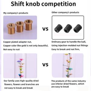Dried Flower Shift Knob Resin Cherry Blossom Shift Knob