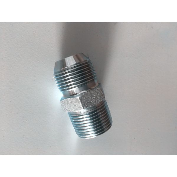 Quality Straight Nipple Metric Thread JIS 60 Hydraulic Hose Connectors Adapters Carbon Steel wholesale