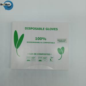 Cheap 100% Biodegradable Compostable Transparent Disposable Plastic Gloves for Food Kitchen Snack for sale