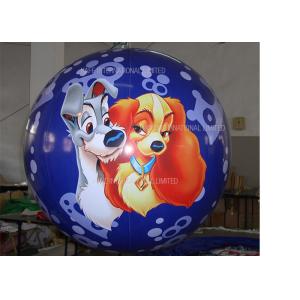 Glittering 500CM Helium Advertising Inflatable Balloon Lights Can Fly 10-20M