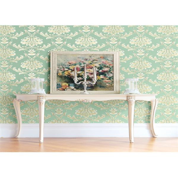 Quality High End Flower Feature Wall Wallpaper Fireproof With European Style wholesale