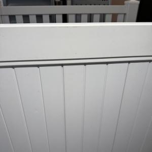 High Impact 6x8ft UV Resistant Vinyl White Privacy Fence Easy To Install
