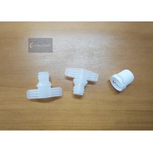 White Pour Spout Caps For Plastic Pouch Outer Diameter 1.16cm