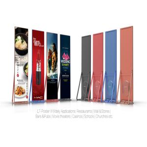 P2.5mm Floor Stand Poster LED Display, Portable LED Poster Board Full Color for