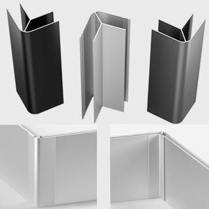 Kitchen Accessory Aluminum Corner Connector for Skirting Board Cabinet Accessory