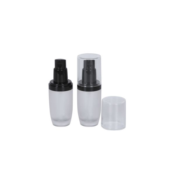 30ml Glass Bottle PP Cap / Pump Skin Care Packaging Customized Foundation Bottle