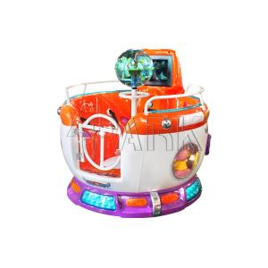 Indoor Amusement Rotating Kiddy Ride Machine Hardware , Plastic , Wood Material