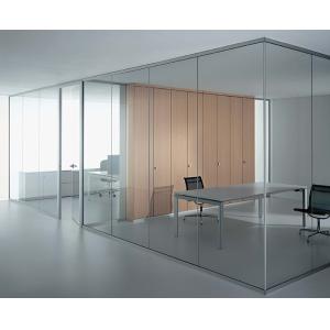Demountable Frameless Double Glass Partition Walls Sound Insulation