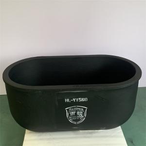 Thermal Shock Resistant Oval Crucible , Industrial Silicon Carbide Crucible